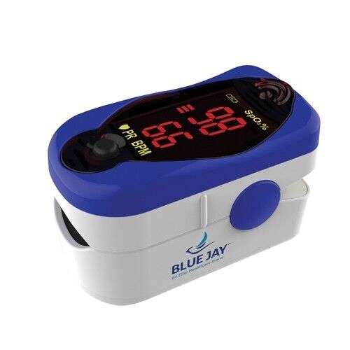 Blue Jay BJ240100 Comfort Finger Tip Pulse Oximeter SpO2 &amp; Heart Rate Mo... - $35.71