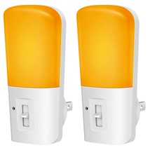 Lohas Amber Night Light, Dimmable Plug In Led, Yellow Night Light With Dusk To D - £22.37 GBP