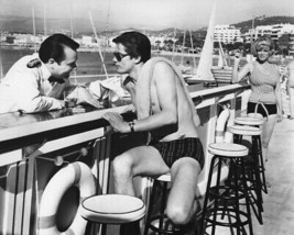 Alain Delon Any Number Can Win Bare Chested At Bar French Riviera Cannes Photo - £7.28 GBP