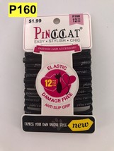 PINCCAT ANTI SLIP GRIP ELASTIC DAMAGE FREE PONYTAIL HOLDER #P160 12 COUN... - £1.53 GBP
