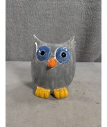 Cute Owl Ceramic Piggy Coin Bank Hand Painted 5” Tall - Missing Stopper! - $14.38