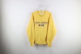 Vtg 90s Streetwear Womens Large Distressed Spell Out San Diego Sweatshirt USA - £34.91 GBP
