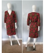 Boden does 60s viscose Silky Wrap Around Dress Retro MOD Print Size 4L/U... - $44.55