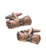 INFINITY GAUNTLET CUFFLINKS Thanos Avengers Comic Book Fan Superhero w G... - $16.95