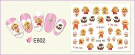 Nail Art 3D Decal Stickers Funny dog with a bow cake E602 - £2.67 GBP