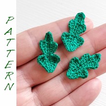 Leaf crochet pattern in PDF, DIY motif with Scheme description and detai... - £9.59 GBP