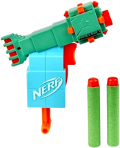 Nerf Toy Gun With 2 Darts Minecraft Guardian Mini Blaster Green - £12.59 GBP
