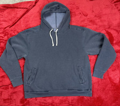 Alta Gracia Blue Hoodie Sweatshirt XL Men&#39;s Workout with Side Pockets Co... - $18.69