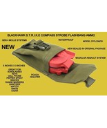 NEW BLACKHAWK STRIKE GEN 4 MOLLE SYSTEMS COMPASS STROBE OD GREEN POUCH 3... - $19.88