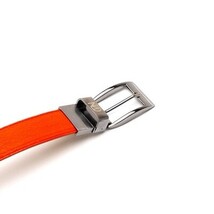 Alessio Genuine Ostrich Leg Exotic Belt Orange image 4