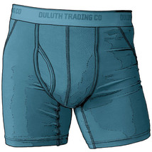 Duluth Trading Company Mens Dang Soft Boxer Briefs in Soft Blue 81319 - £23.34 GBP