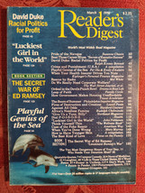 READERS DIGEST Magazine March 1992 Ed Ramsey Navajos Lowell Ponte Suzanne Chazin - £9.94 GBP