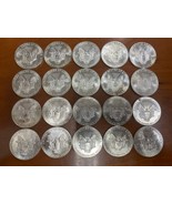 1986 $1 Silver American Eagle Roll (20 Pieces) in Choice BU Condition - £1,062.40 GBP