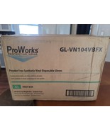 ProWorks Powder Free Synthetic Vinyl Gloves Violet Blue Extra LARGE XL c... - $1,523.81 MXN