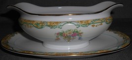 Noritake ARVANA PATTERN Gravy Boat /Attached Underplate MADE IN JAPAN - €12,98 EUR