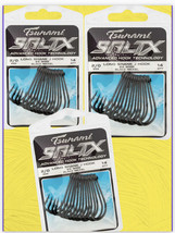 3 pack Tsunami Size 2/0 long Shank J hook 2x wire black nickel  - 42 piece - £24.24 GBP