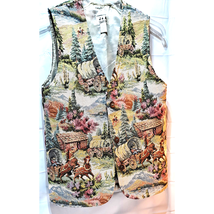 Women's Unique "Old West" Pattern Vest, by J &amp; A - Size S - $27.71
