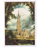 United Kingdom UK Postcard Salisbury Cathedral J Constable  - $2.99