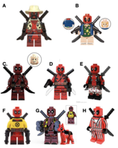 Deadpool characters comic superheroes minifigures building blocks custom... - $12.99