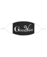 Face Masks, Black and White Good Vibes Graphic Text Style Fabric Mask - $14.99