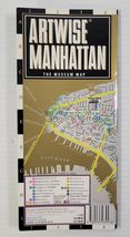 *L1) Streetwise Maps Artwise Manhattan - The Museum Map - Laminated Fold... - $14.84