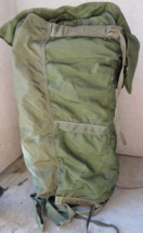Vintage Military Army Large Cargo Parachute Deployment Pack d-Bag OD GREEN 24X32 - £44.53 GBP