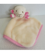 Evergreen Enterprises White Pink Knit Soft Lamb Cream Lovey Security Bla... - €10,22 EUR