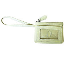 Villager Liz Claiborne ID Holder Change Wallet Zip Pouch Wristlet Yellow - £6.18 GBP