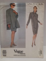 Vintage Vogue Oscar de la Renta Pattern 2560 Misses&#39; Jacket &amp; Dress Size... - $29.65