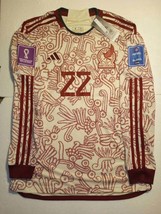 Hirving Lozano Mexico 2022 World Cup Stadium Away Long Sleeve Soccer Jersey - £79.75 GBP