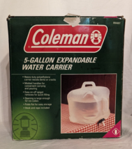 COLEMAN 5 Gallon Collapsible Portable Expandable Water Carrier Jug NEW - £7.65 GBP