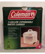 COLEMAN 5 Gallon Collapsible Portable Expandable Water Carrier Jug NEW - £7.65 GBP