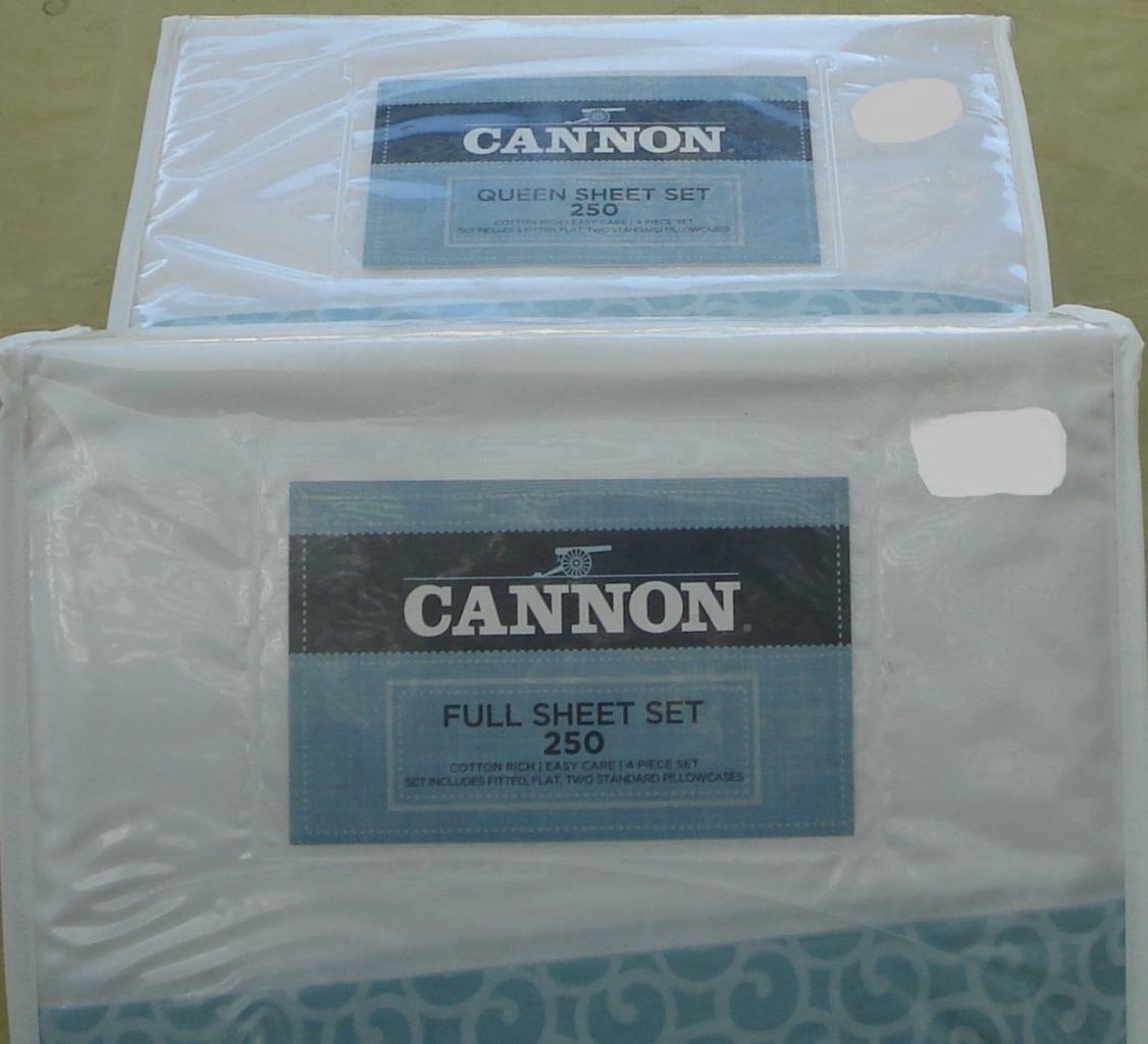 Cannon Whispering Leaf Sheet Set - BRAND NEW PACK - Cotton Blend 250 TC VARIOUS - £31.31 GBP