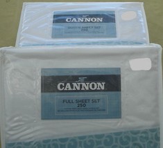Cannon Whispering Leaf Sheet Set - BRAND NEW PACK - Cotton Blend 250 TC ... - £31.31 GBP