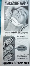 Mennen Save Cream The Awkward Zone Magazine Print Art Advertisement 1953 - £4.70 GBP