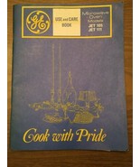 GE Microwave Oven Cookbook Use &amp; Care Guide Cook With Pride Model Jet 10... - $298.15 MXN