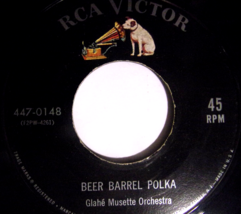 Glahe Musette Orch-Beer Barrel Polka / Bernie Wyle-Hot Pretzels-45rpm-1955-VG+ - £7.97 GBP
