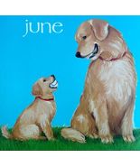 Golden Retriever June Dog Days Poster Calendar 14 x 11&quot; Art Erica Leigh ... - $550.13 MXN