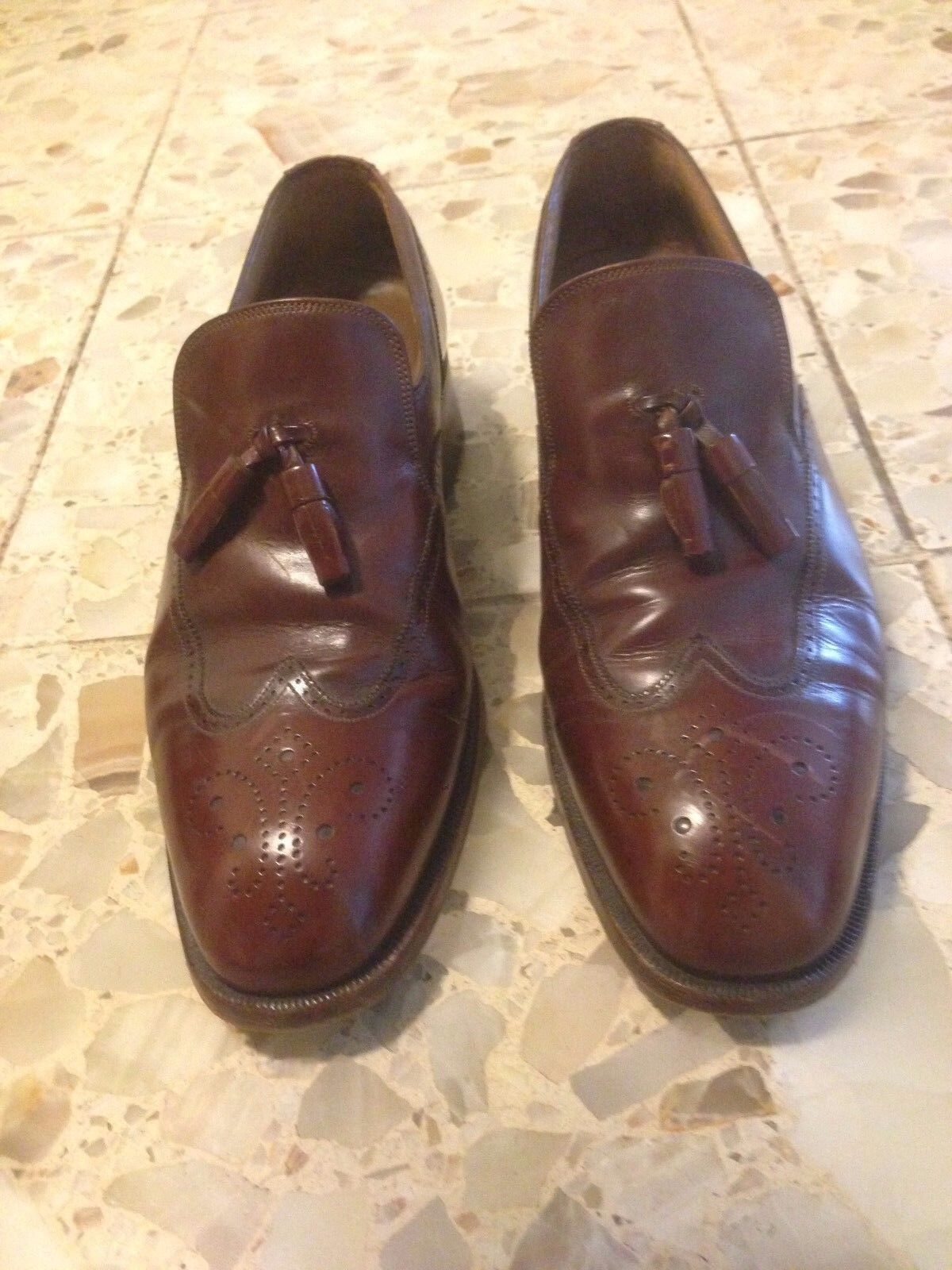 BALLY Brixon LOAFERS SLIP ON SHOES MEN&#39;S SIZE 7.5 D LEATHER - $168.29