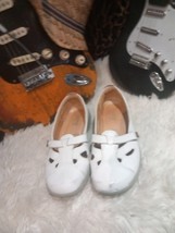 Hotter Mary Jane style shoes. Leather. White. Size 6 Express Shipping - £25.35 GBP