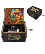  Antique Wooden Music Box - Carved Hand Crank WINNIE THE POOH - $9.99