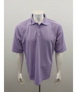 PING Golf Pique Polo Shirt Men&#39;s Size Large Short Sleeve Purple Polyester - $7.92