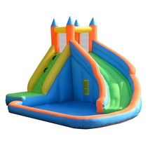 Inflatable Mighty Bounce House Jumper with Water Slide without Blower - Color: B - $295.99