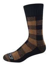 Dickies Steel Toe Crew Performance Thermal Work Socks Wool Mens 6-12 Brown - £8.19 GBP