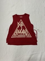 Def Leppard Lucky Brand Sleeveless T Shirt Hi Low Side Tie size XL NWT - $23.17