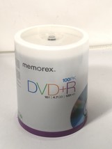 Memorex Imprimible Dvd-R 100 ,16x, 120 Minutos, 100 Paquete 4.7GB Perno - $35.81