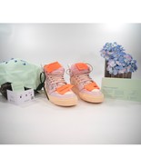 Off-White Pink 3.0 Off Court Suede Leather High Top Sneakers Size 40 NIB - $9,194.53 MXN