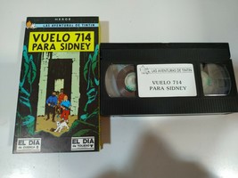 Tintin Volo 714 Para Sidney Herge Animazione Scatola Cartone VHS Nastro ... - $24.17