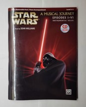 Star Wars A Musical Journey From Episodes I-VI Piano Song Book with Sealed CD  - £13.32 GBP
