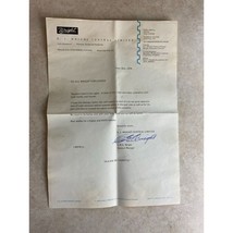 Vintage Company Holiday Letter To Employees From The President Of The Co... - $6.92